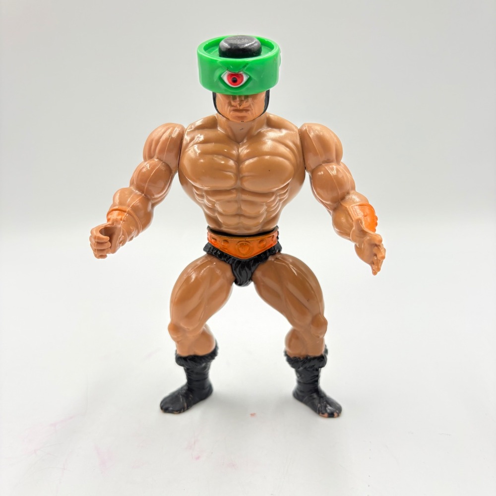 Mattel Tri-Klops Action Figure Unisex 5.5in Green Brown Good Vintage 1981 MOTU